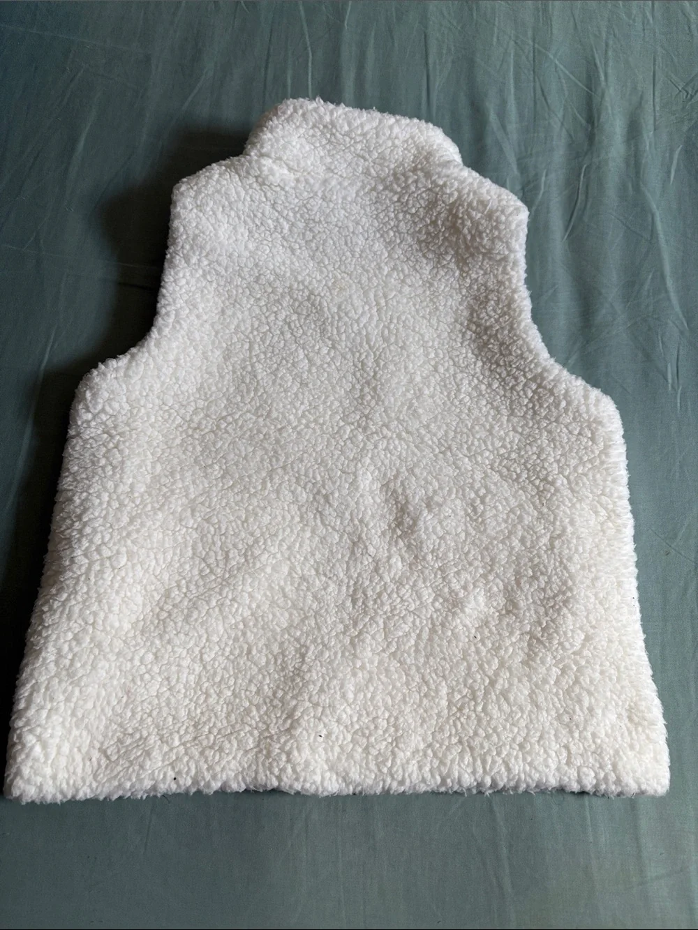 Crewcuts Off-White Sherpa Zip Vest